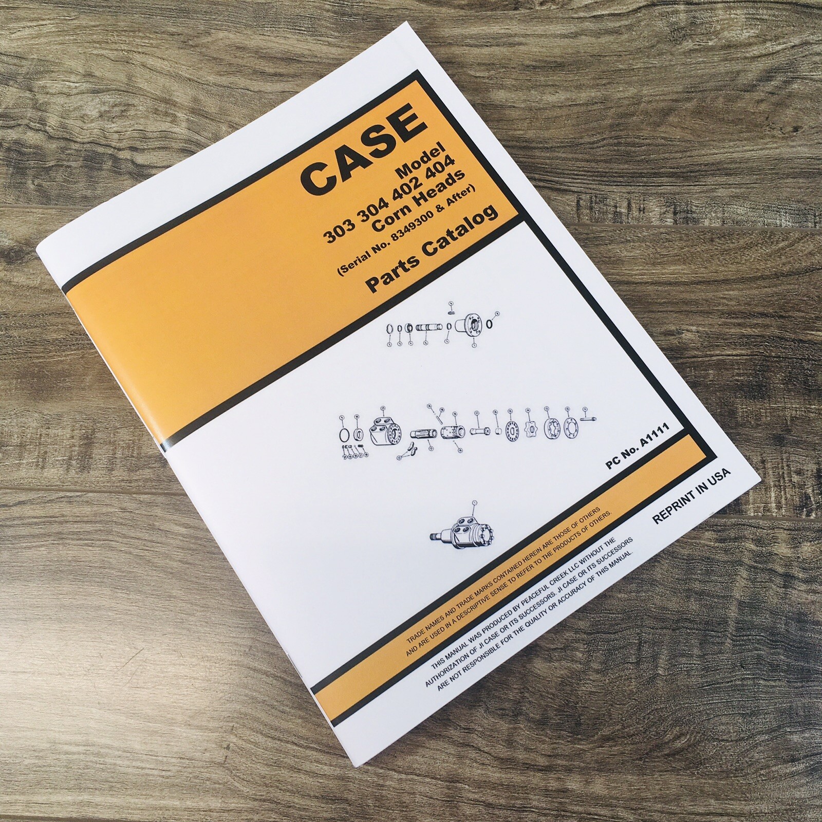 Case 303 304 402 404 Corn Heads Parts Manual Catalog Assembly Book 8349200-After