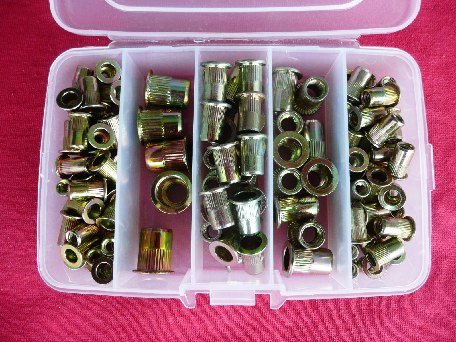 iexcell UNC Carbon Steel Zinc Plated Rivets, 130 pieces (see photos for sizes)