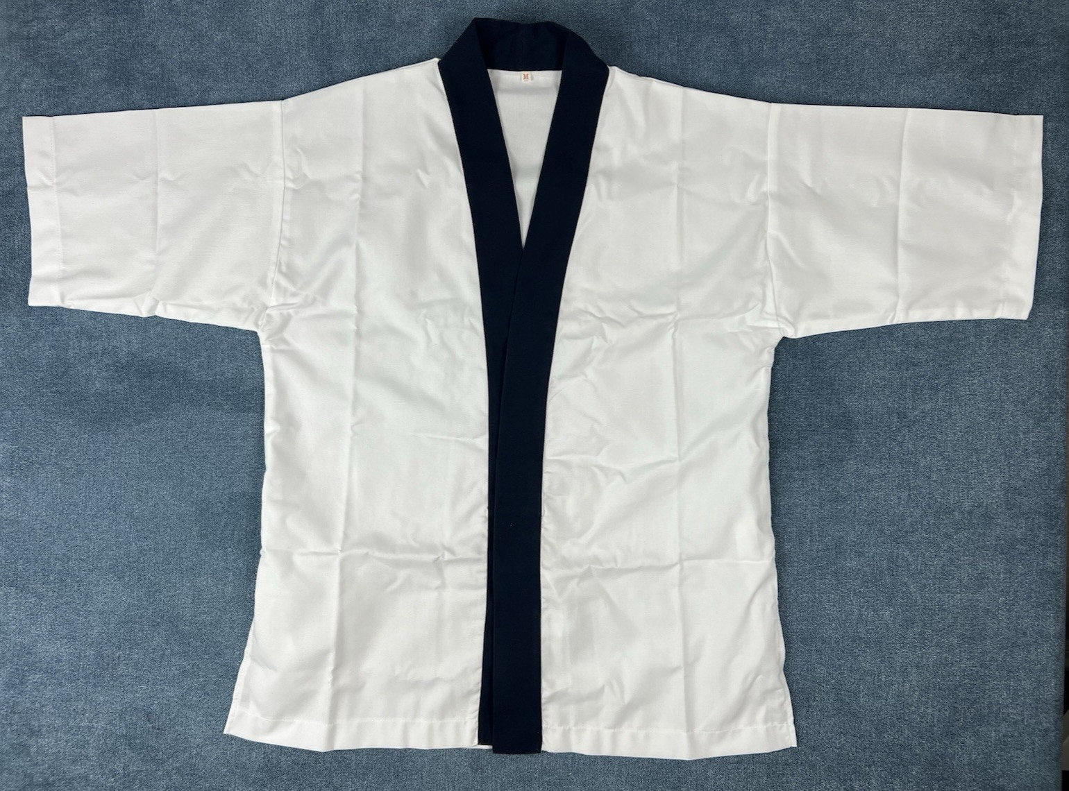 Sushi Chef Uniform Short Kimono Happi Coat Unisex Short Sleeves Unbranded Size M