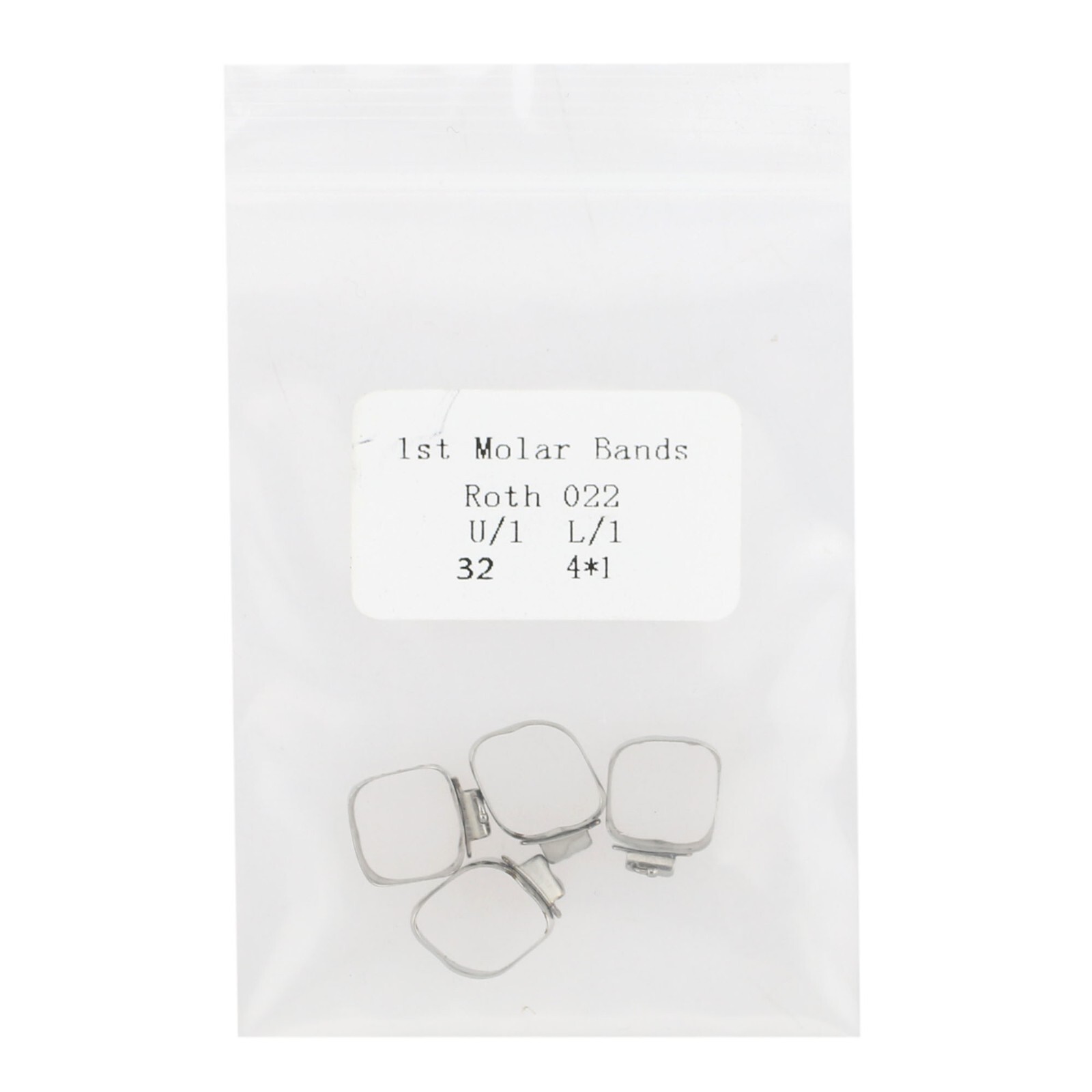 Dental Orthodontic Buccal Tube Band 1st Molar Band 3M Roth 022 UR UL LL LR 32-44