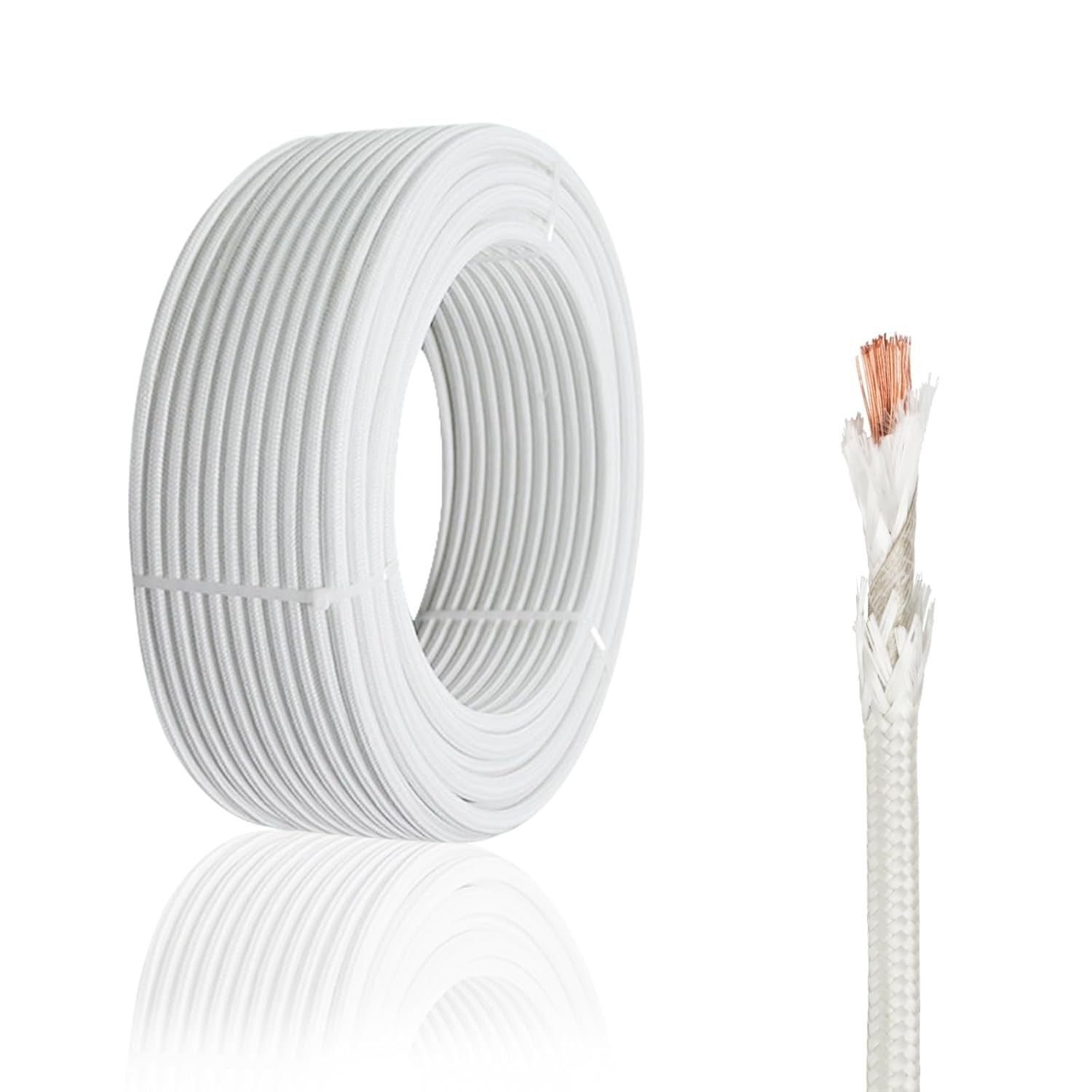 14 Gauge High Temperature Wire 16.4Ft, -76-932 ℉ 14 AWG Mica Fiberglass Elect…