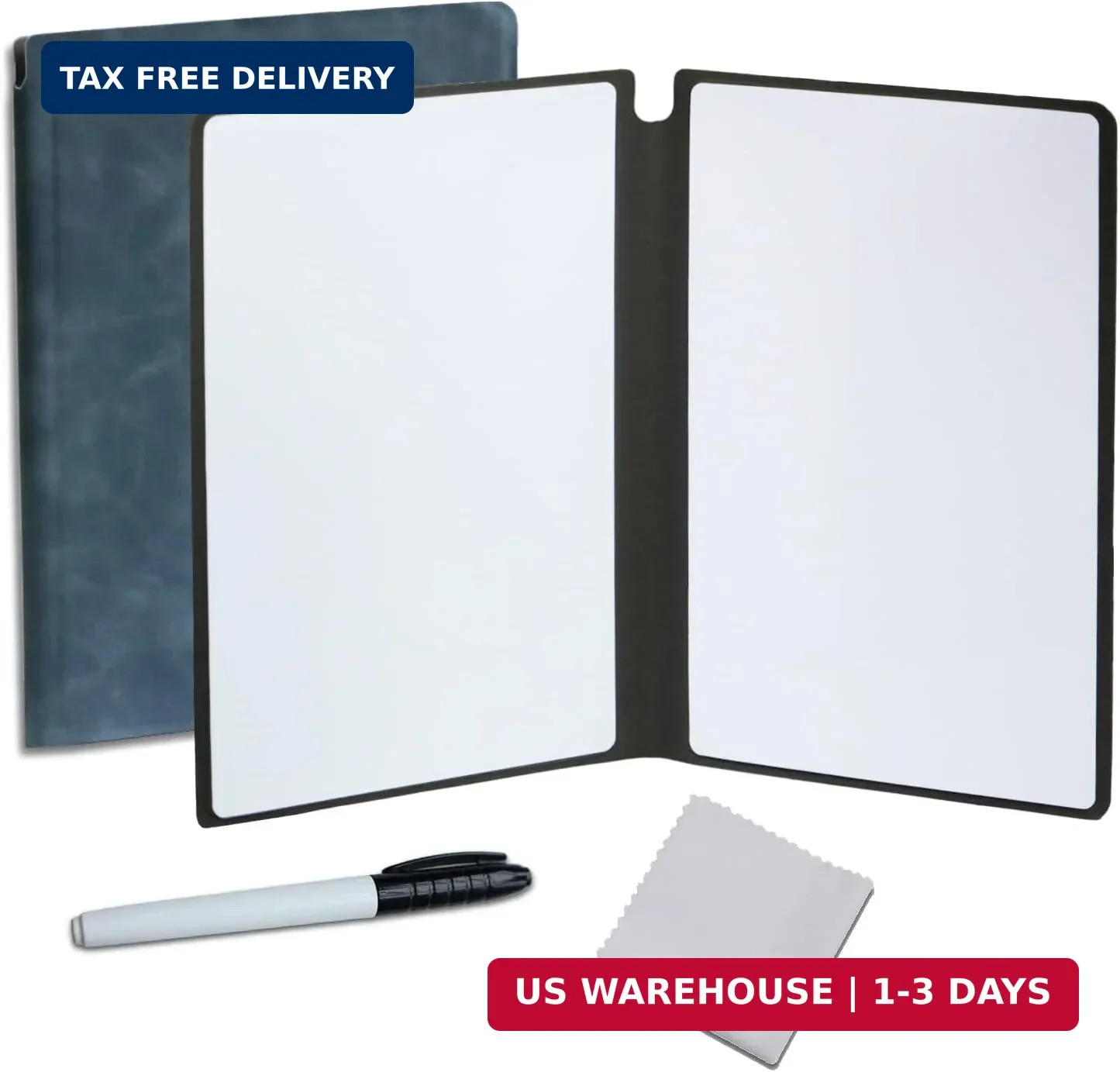 Portable Small Dry Erase Board Whiteboard Notebook Handheld, Reusable White Boar