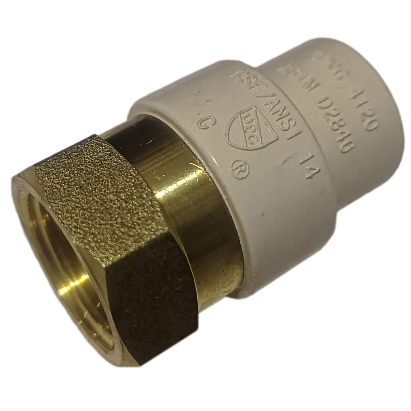 5 Pcs. 1/2″ Female NPT x 1/2″ CPVC Adapter, Lead Free Brass, CPVC Female Adapter