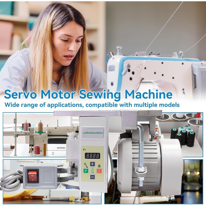 Sewing Machine Motor, Sewing Machine Servo Motor, AC110V 750W 1HP, 200-6000 RPM