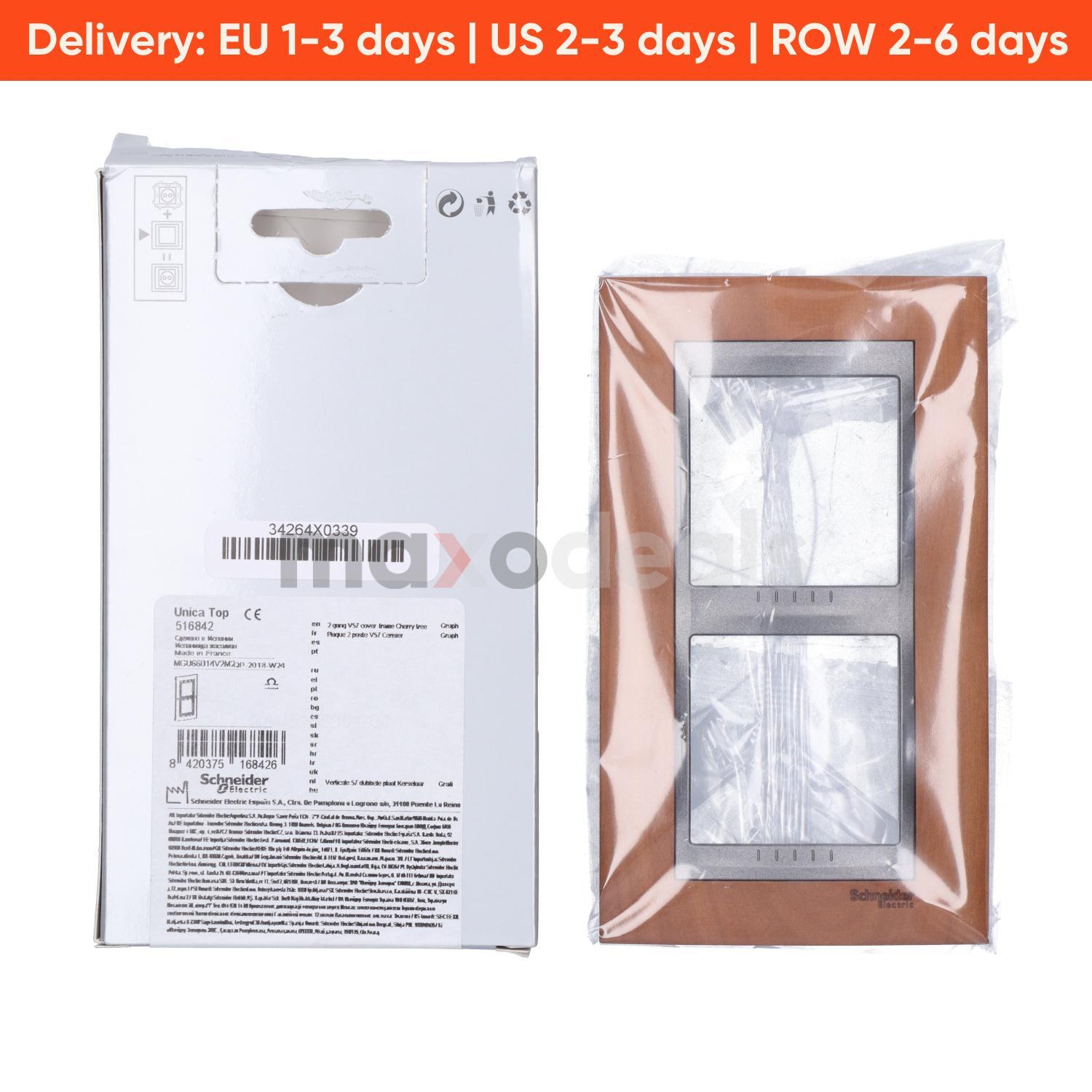 Schneider Electric MGU66.014V.2M2 Unica Cover Frame New NFP Sealed