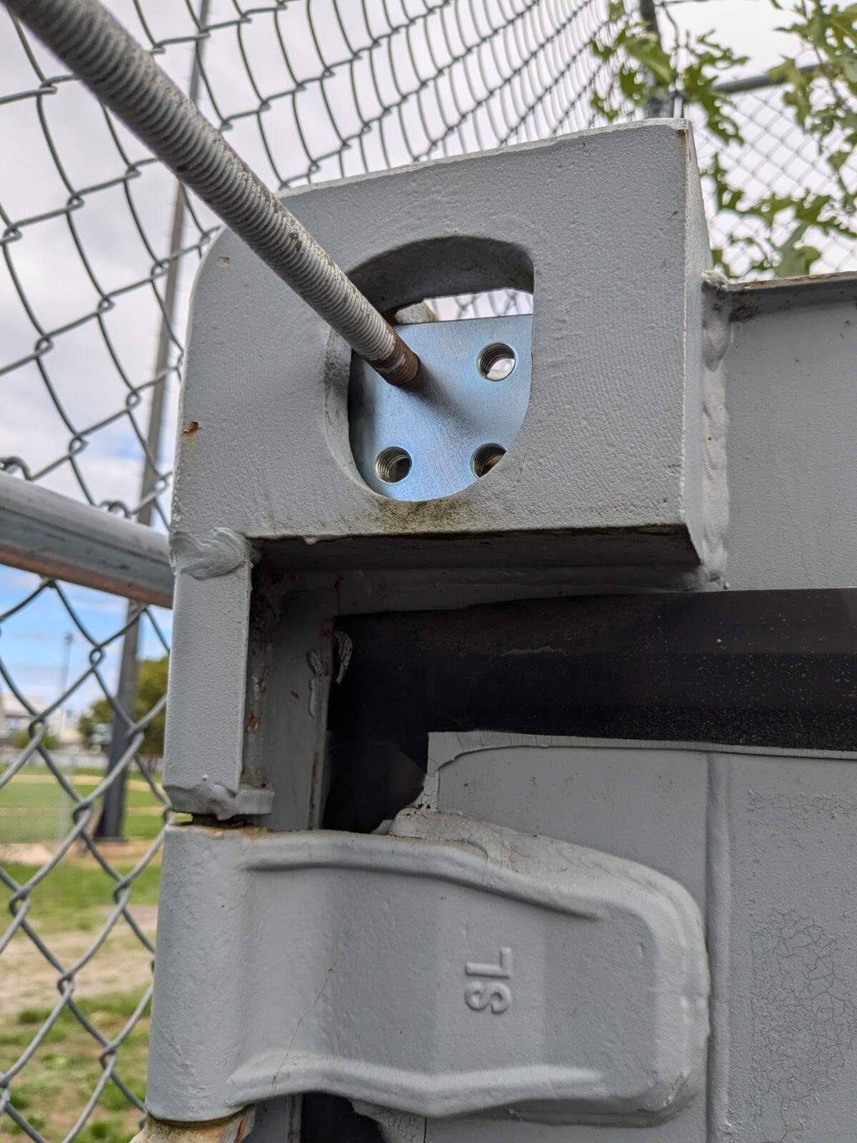 Shipping Cargo Container Corner Attachment Nut Plate, 1/2-13, Zinc Plated