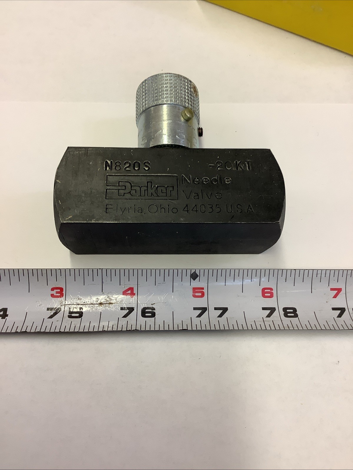 PARKER needle valve N820S, 3000PSI,8 GPM, 3/4”, (1 In Lot) 4052-87