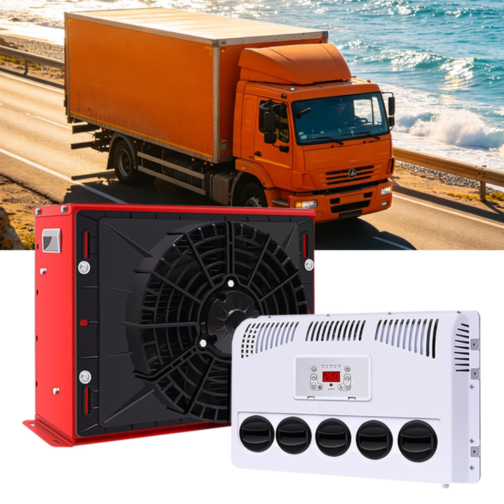 12V Split 11000 BTU Truck Cab Air Conditioner AC For Semi Trucks RV Caravan Bus