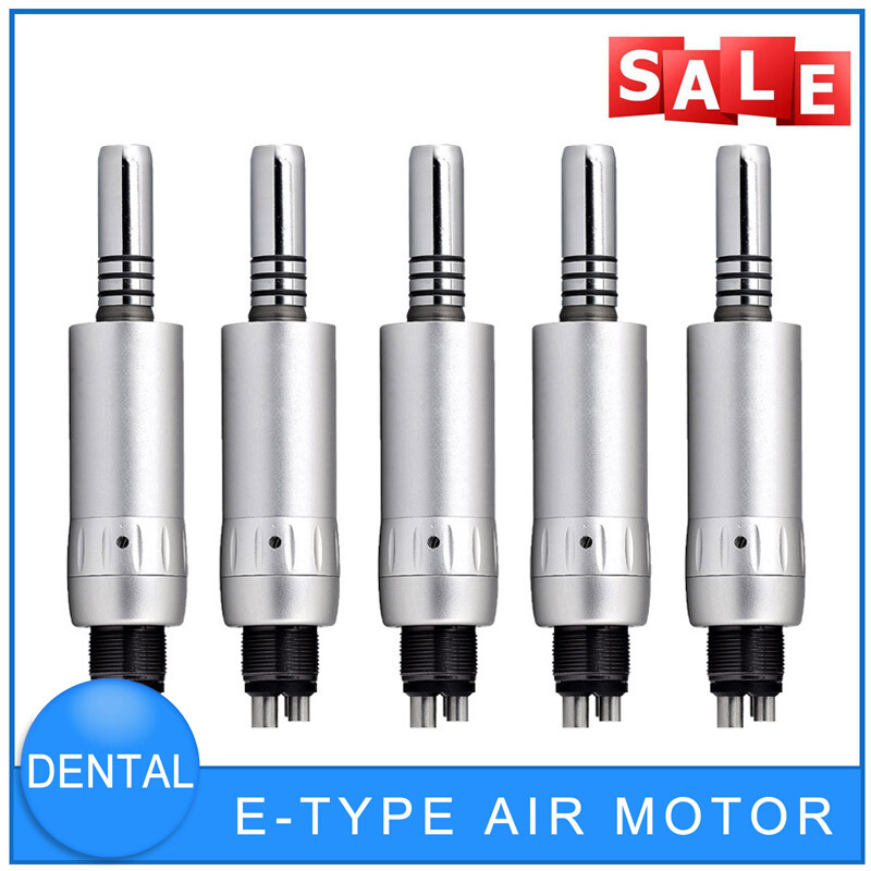 2PCS Dental Low Speed Air Motor Inner Internal Water Spray Handpiece 4 Holes