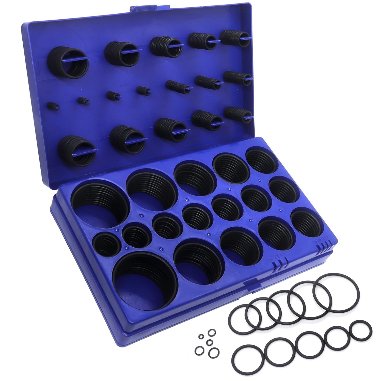 407 Pieces SAE Universal O-Ring Kit, Set of 32 USA Standard Sizes, Buna-N 70A, R