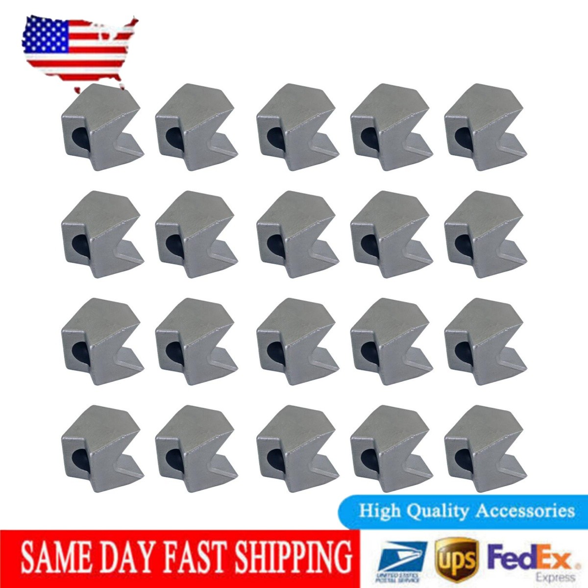 20Pcs Reversible Knife Teeth Replacement For Cubit Fecon Cubit Fecon Steel US