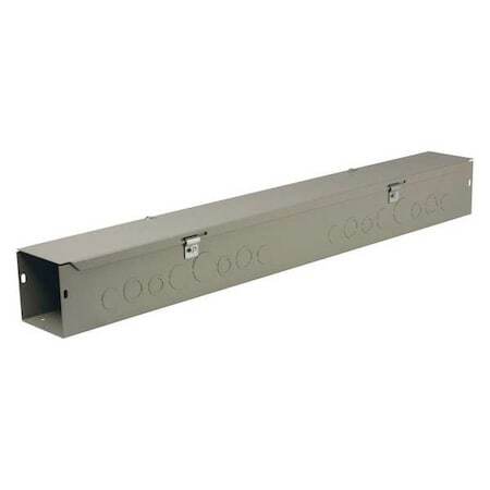 Wiegmann Hs663 Straight Wireway,Nema 1,Length 3 Ft,Gray