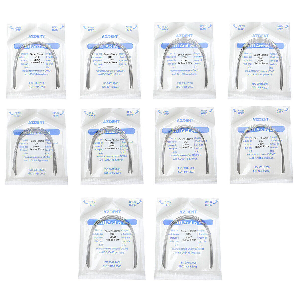 0.99$ Dental Orthodontic Super Elastic Niti Round Natural Form Arch Wire AZDENT