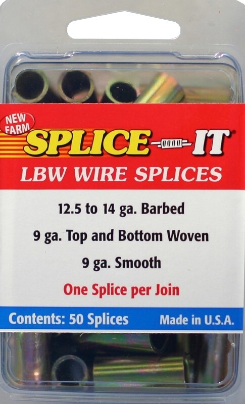 New Farm LBW5 PACK OF (50) Barbed Wire Fence Splice-IT Stainless Steel 6636195