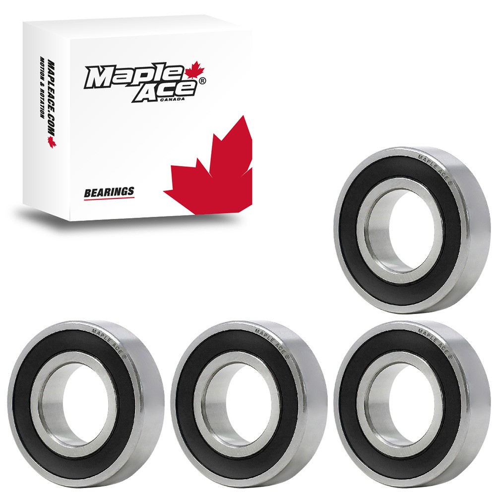 6004-2RS Ball Bearing 20x42x12mm 6004 2RS Rubber Sealed (Qty 4)