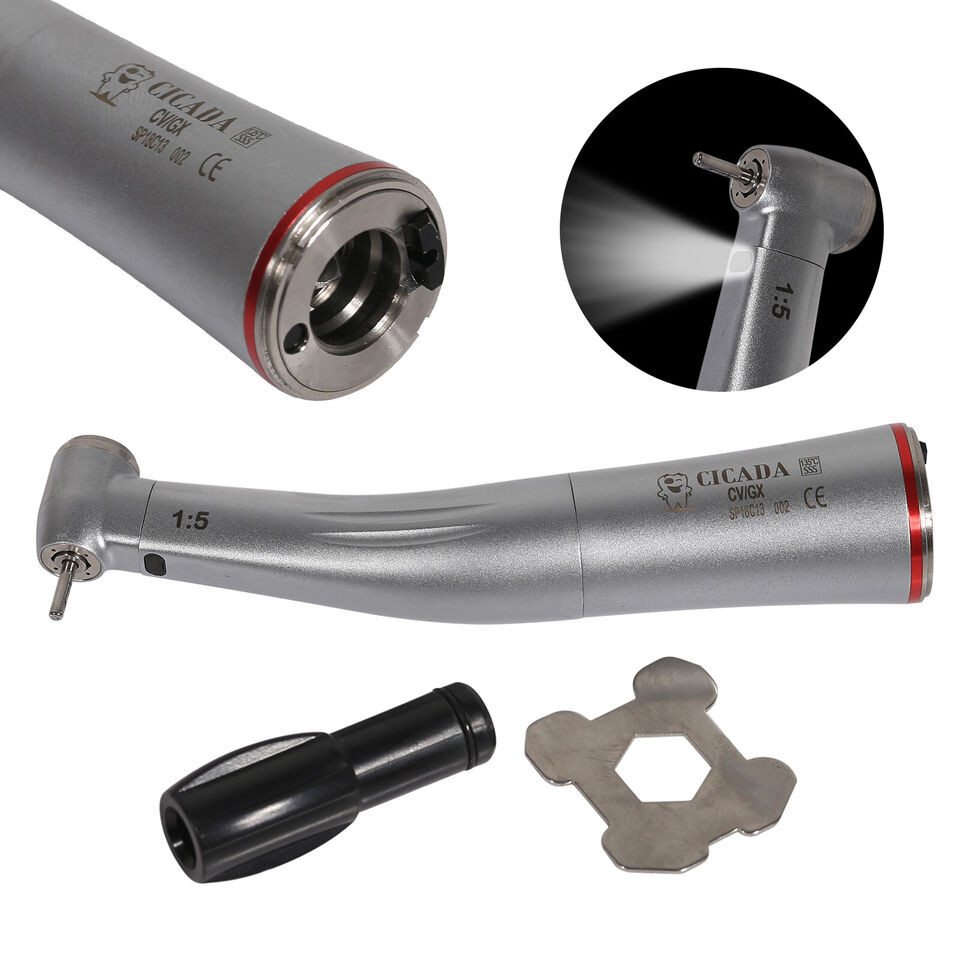 CICADA NSK COXO E-TYPE Dental Fiber Optic 1:5 High Speed Handpiece Contra Angle