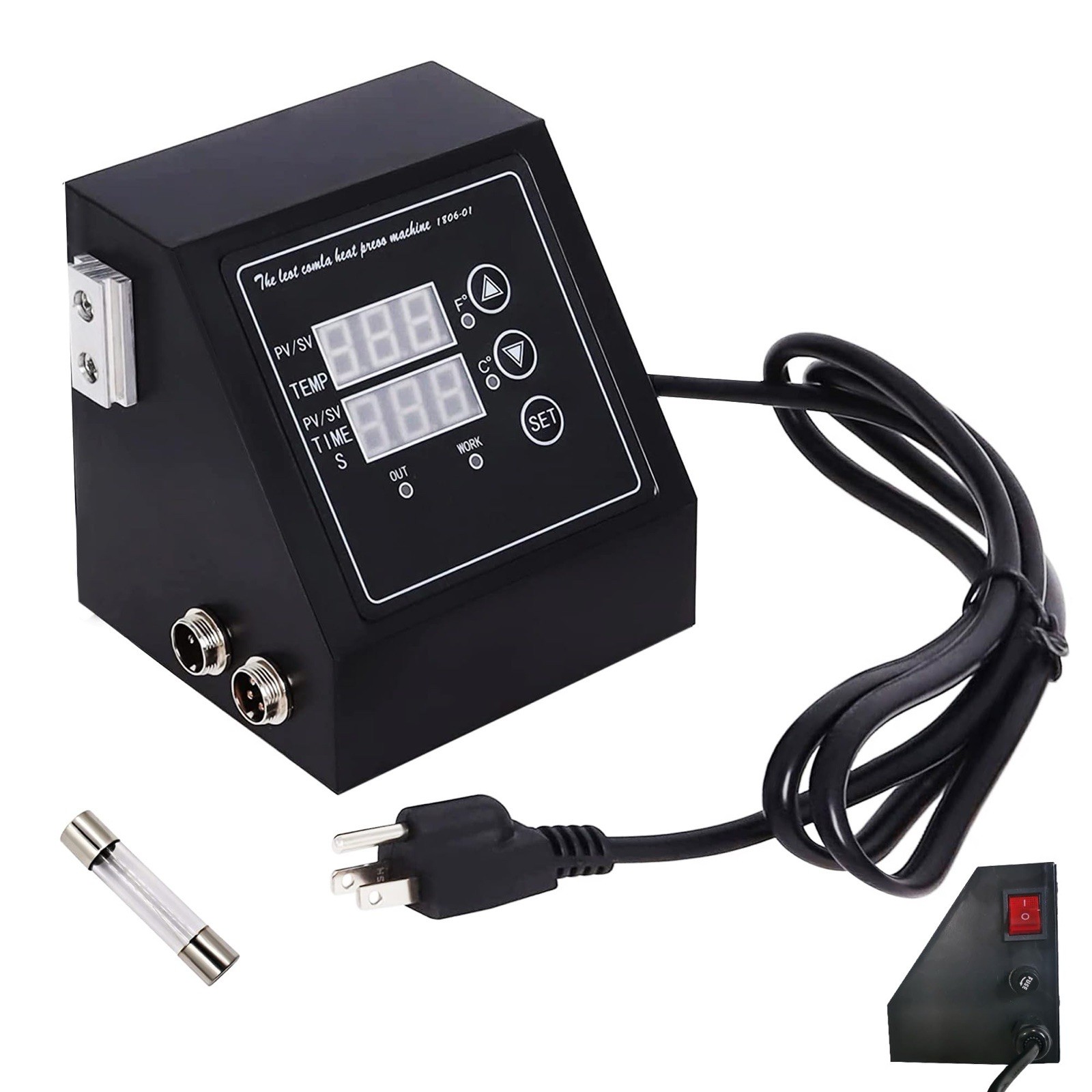 Digital Temperature K Type Dual Display Controller Box for 15×15 Heat Press Mchn