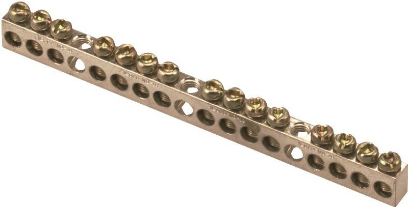 NEW SQUARE D PK15GTACP ELECTRICAL ALUMINUM Ground Bar Kit 15 TERMINAL 6747240