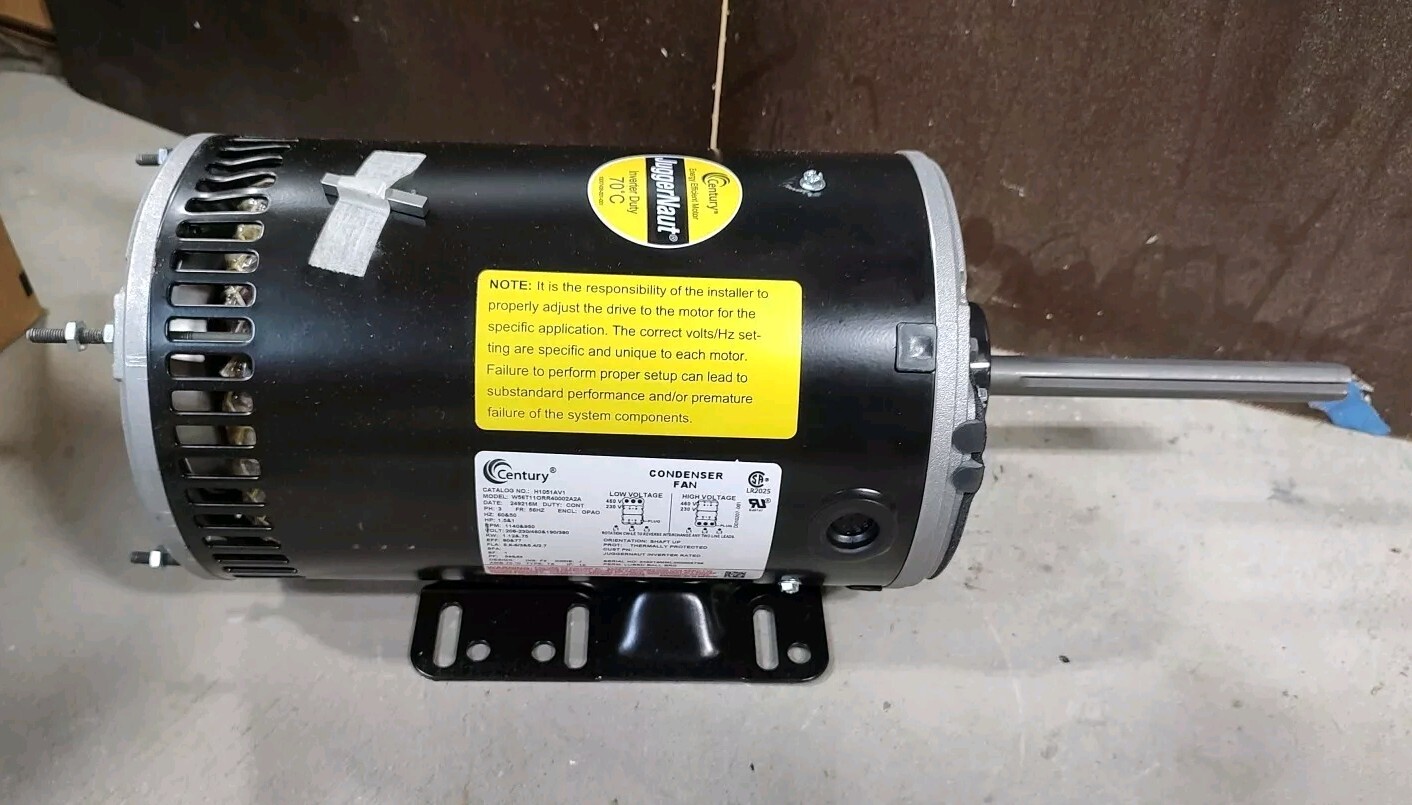 NEW STOCK CENTURY H1051AV1 JuggarNaut CONDENSER FAN MOTOR