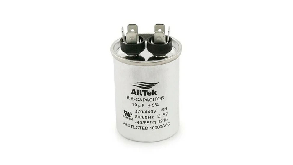 Motor Run Capacitor 10 uF (10 MFD) 370/440V Round HVAC AC Motor Fan Alltek
