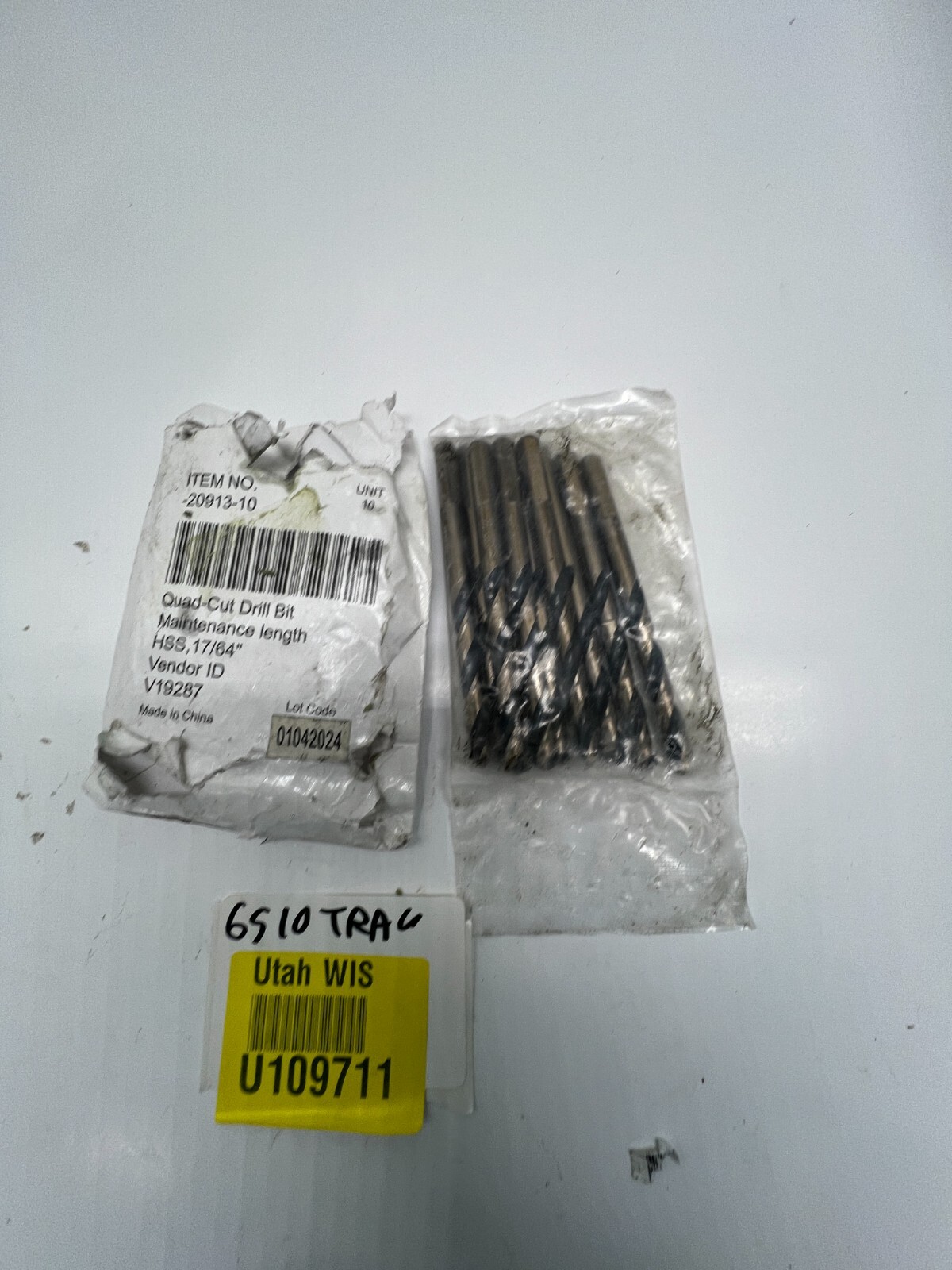 (QTY 10) Quad-Cut Drill Bit 20913-10 High Speed Steel 17/64 Inch