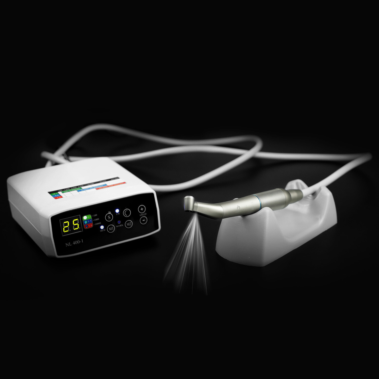 CICADA Dental Electric Motor + 1:1 + 1:5 Fiber Optic Handpiece Contra Angle