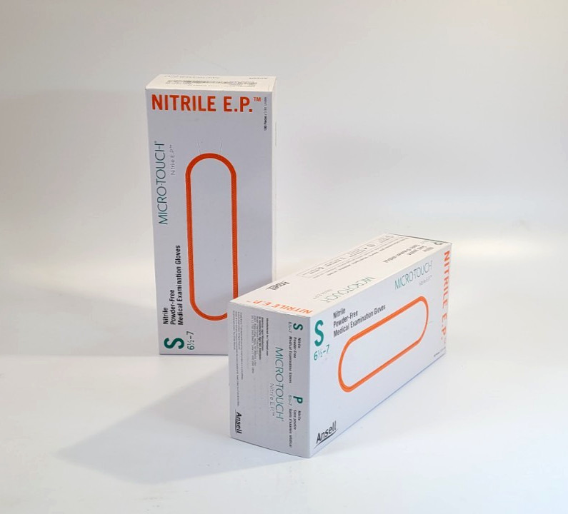 Ansell 6034051 MICRO-TOUCH Nitrile E.P. Gloves, Size S (6 1/2 – 7), 200 PC TOTAL