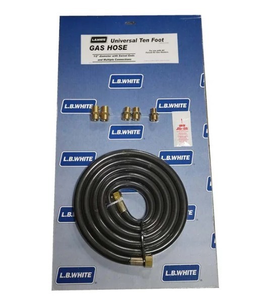 LB White 550-20706 Hose 1/4″X10′ 1/4Npt Rigid X Swivel W/1/4 Npt Adapter