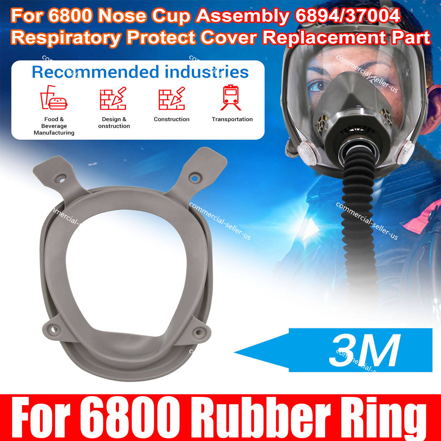 For 3M 6899 Frame Kit 6899/37007 for 3M Full Facepiece Respirator 6000 Series us