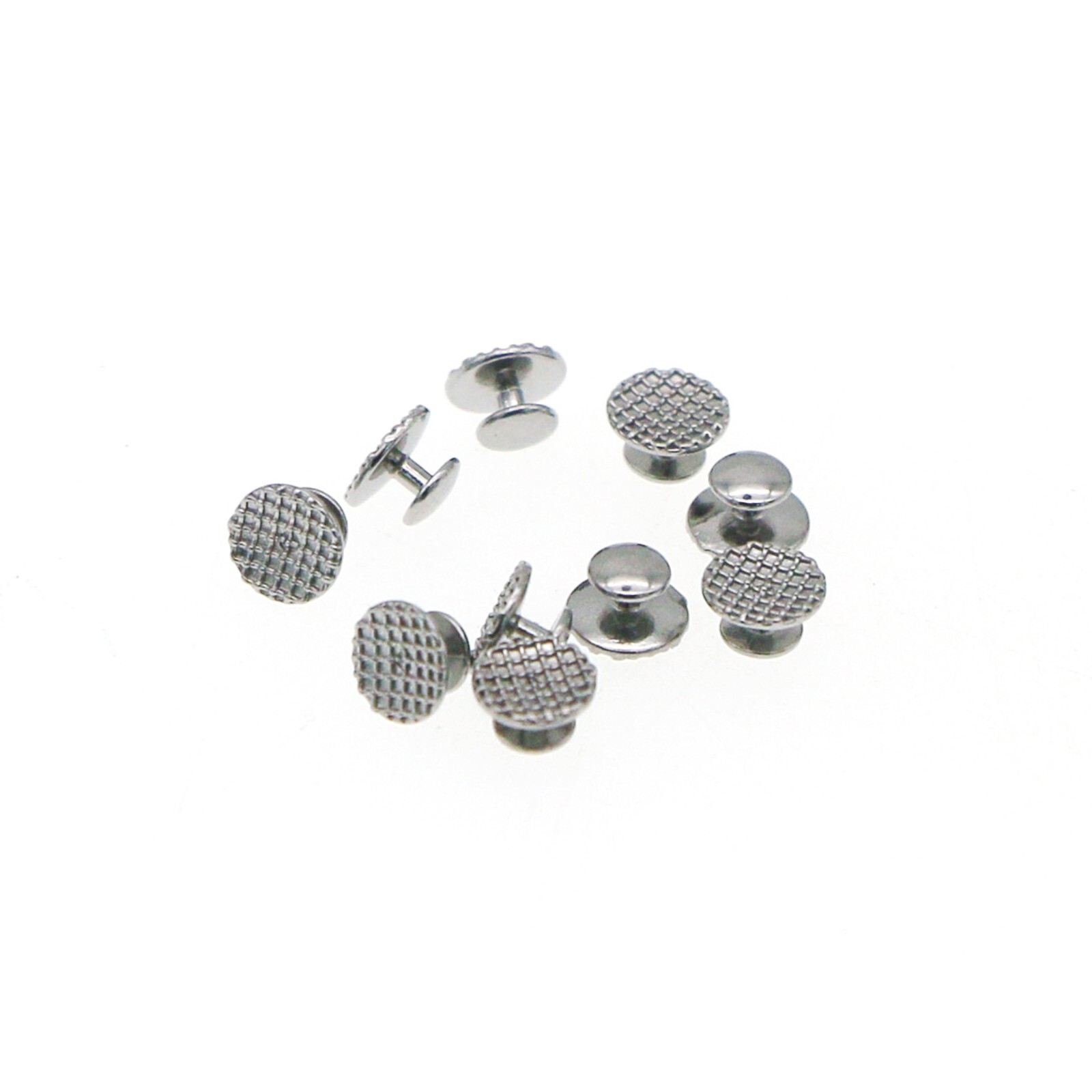 US 100Pcs Dental Ortho Lingual Buttons Ceramic/Metal Bondable Round Mesh Base