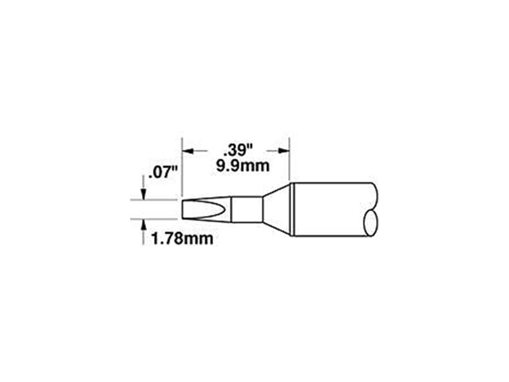 Metcal STTC-837LL Cartridge, Chisel, 1.78mm (0.07 In), 30 Deg, LL