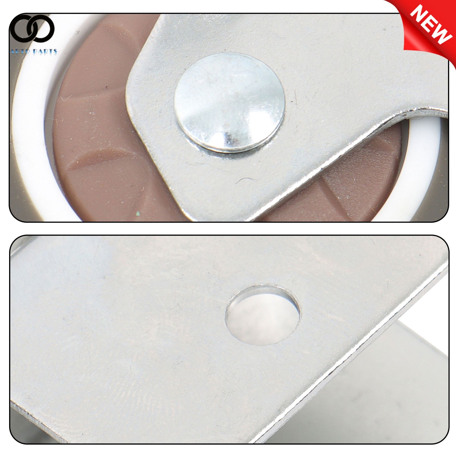 4PCS 2″ Swivel Caster Wheels with U Bracket (2 with brake&2 without) 360-Degree