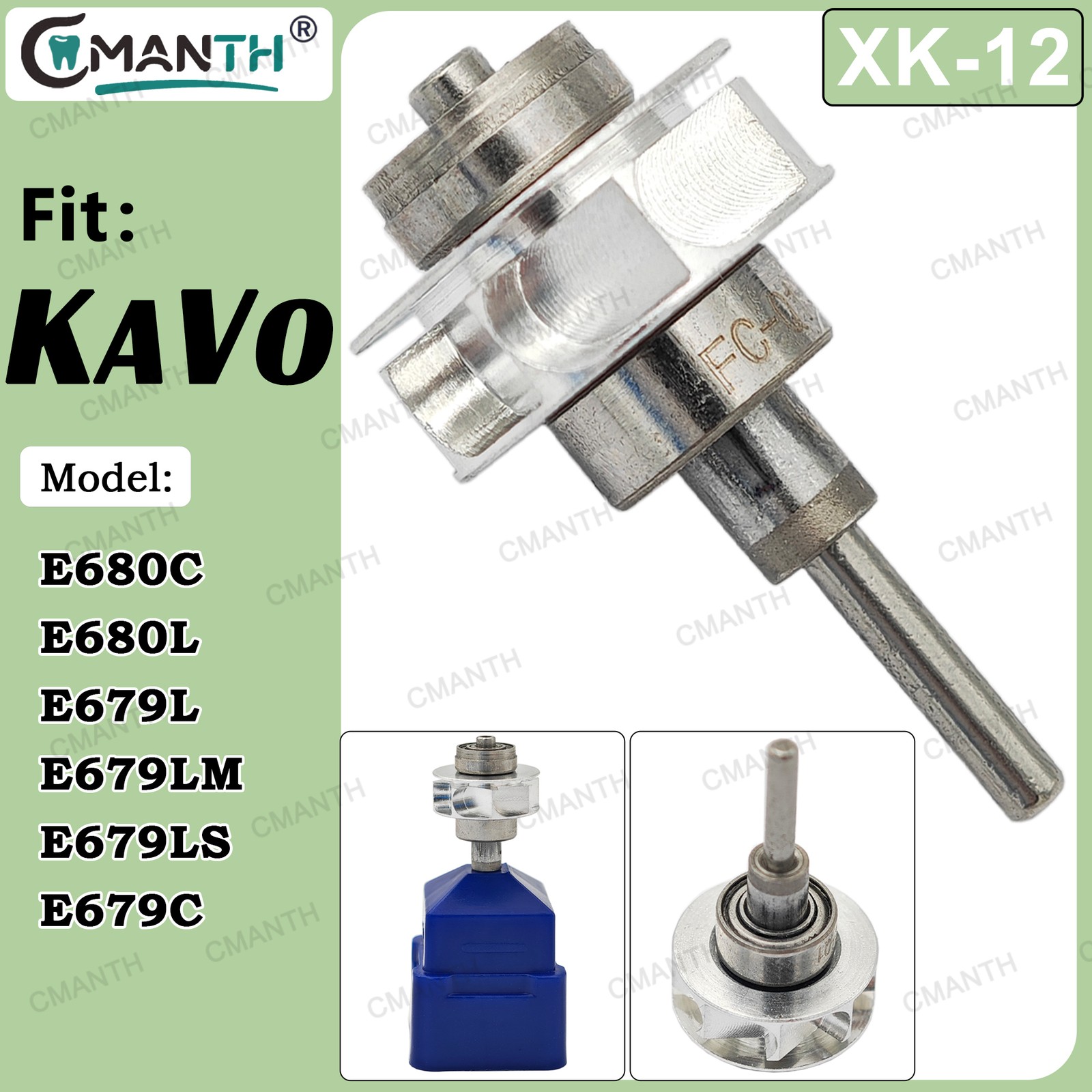 Dental Turbine Cartridge Replacement Air Rotor Fit For KAVO High Speed Handpiece