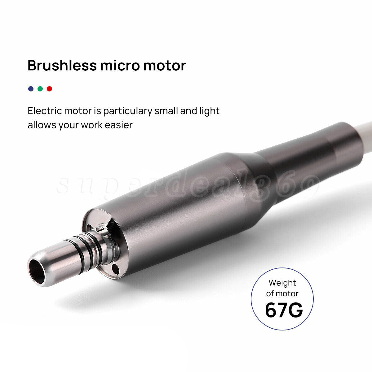 Dental Brushless LED Electric Micro Motor Internal Spray E-type 1:1/1:5/16:1 USA