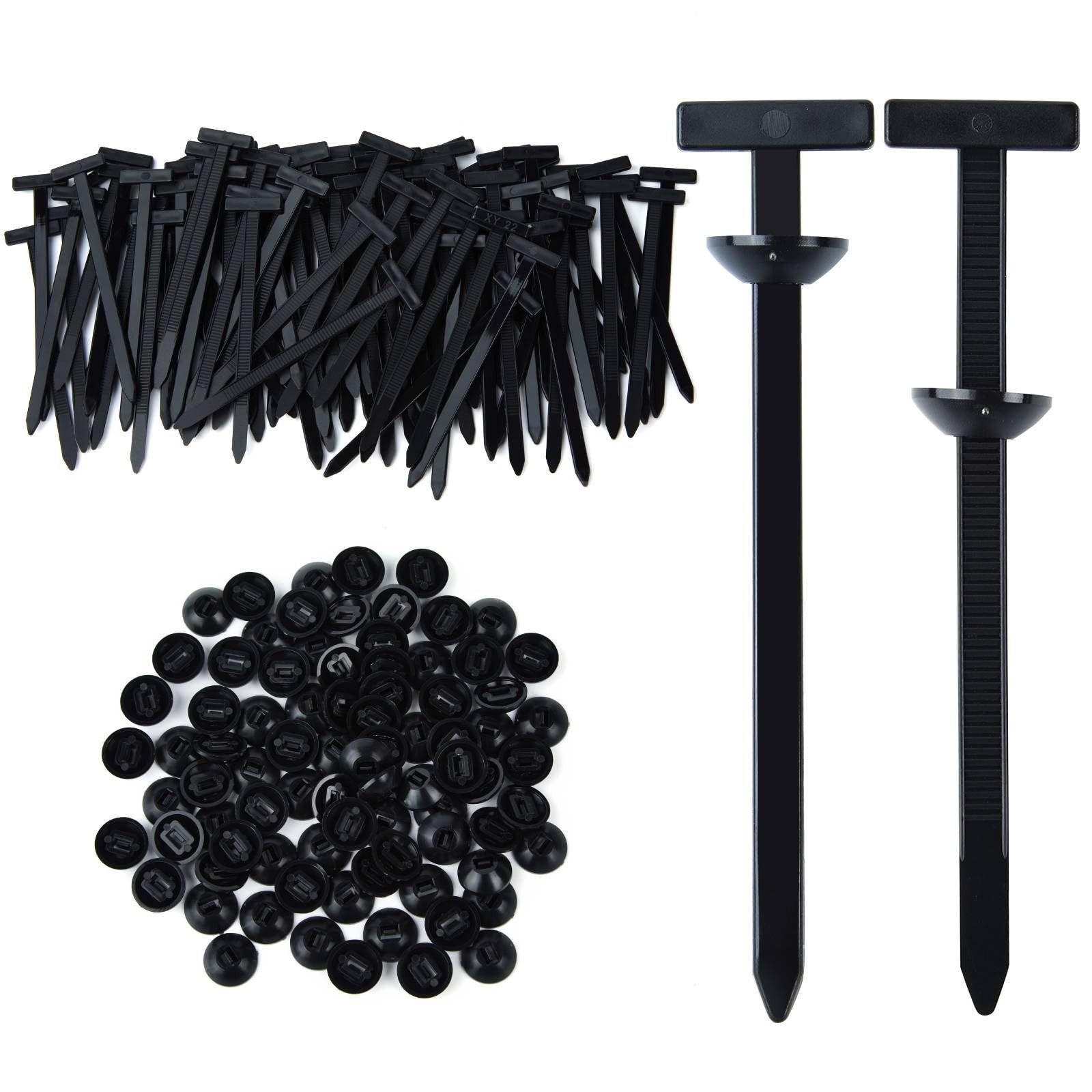 200 PCS Nylon Cable Tie Buckles – Multi-Functional Zip Ties for Home, Garden, Wo