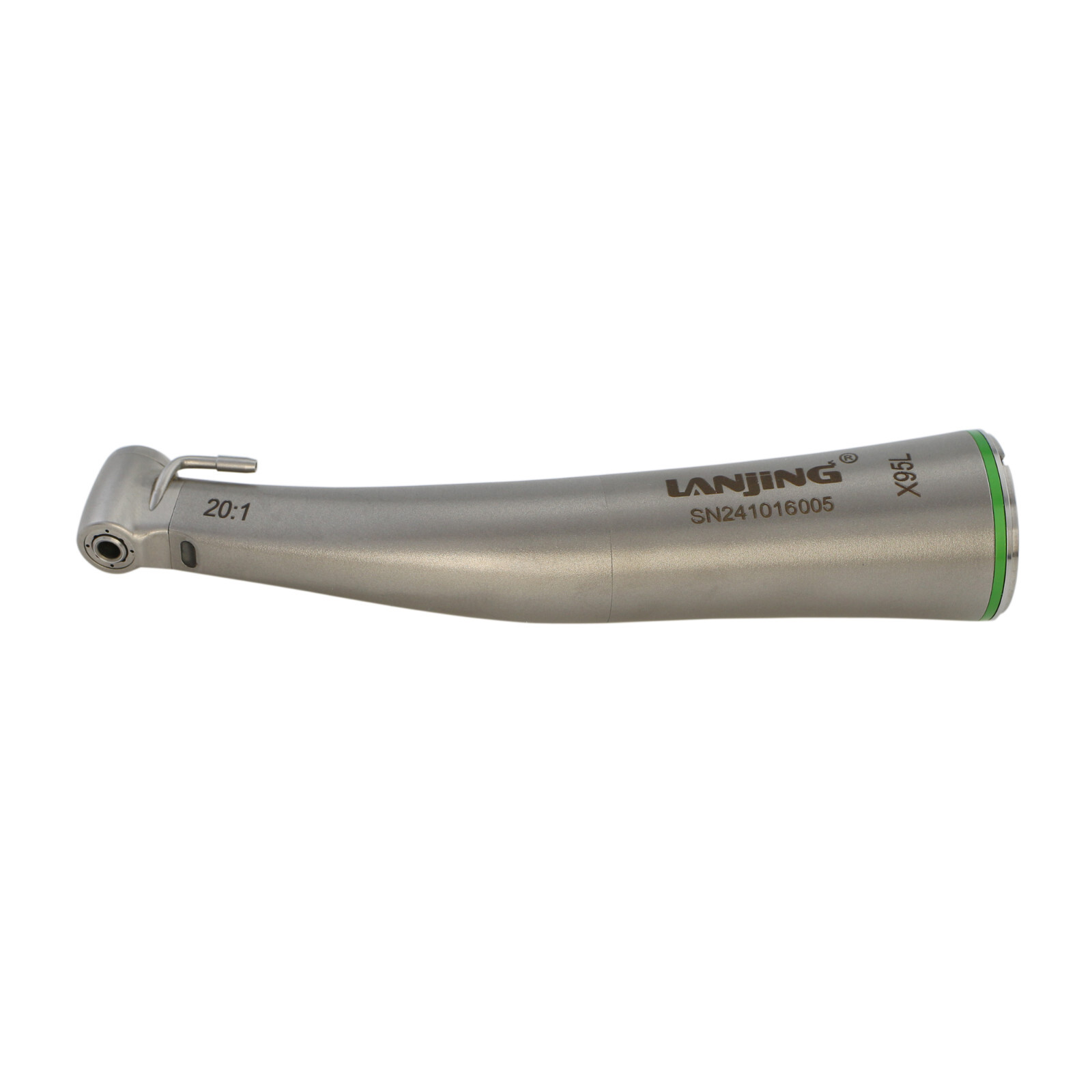 Dental 20:1 LowSpeed Handpiece LJ-201CAB Contra Angle MiniHead Fiber Optic 75Ncm