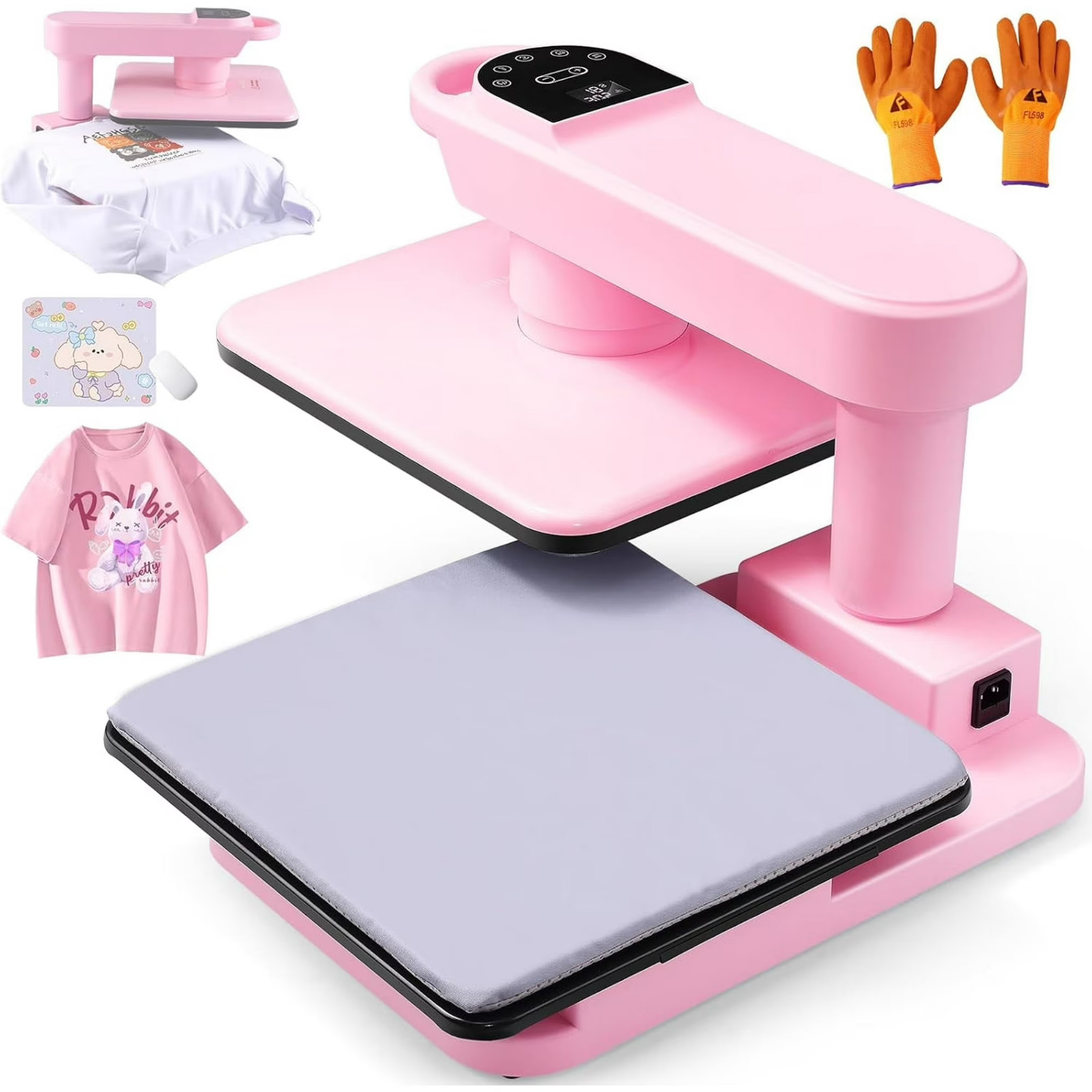 15″x15″ Auto Heat Press Machine Sublimation T-Shirts with Auto Open & Release US