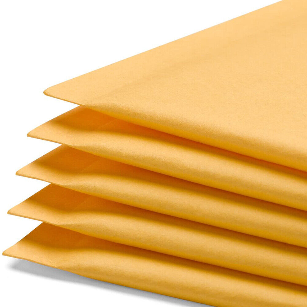 25 50 100 Packs Padded Envelopes Kraft Bubble Mailers Shipping Mailing Bags