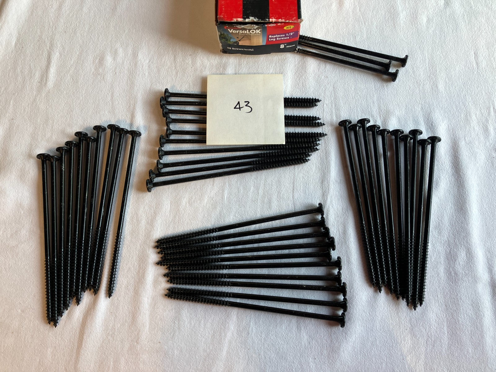 Fastenmaster Versalok Structural Wood Screw 8” Lag, FMVLOK008-50, 43 Box