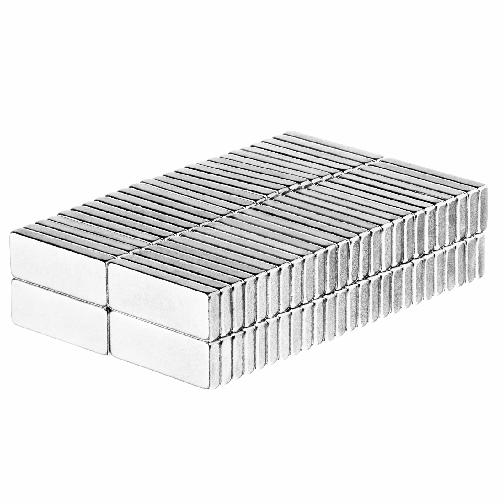 1/2 x 3/16 x 1/16 Inch Neodymium Rare Earth Block Magnets N52 (100 Pack)