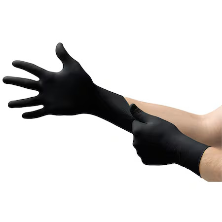 Ansell Mk-296 Midknight Mk-296, Disposable Gloves, 4.7 Mil Palm, Nitrile,