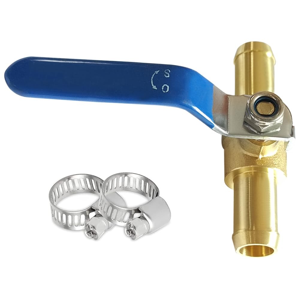 Brass 5/8 Inch Heater Control Valve Car Air Conditioning Ball With 90 Degrees
