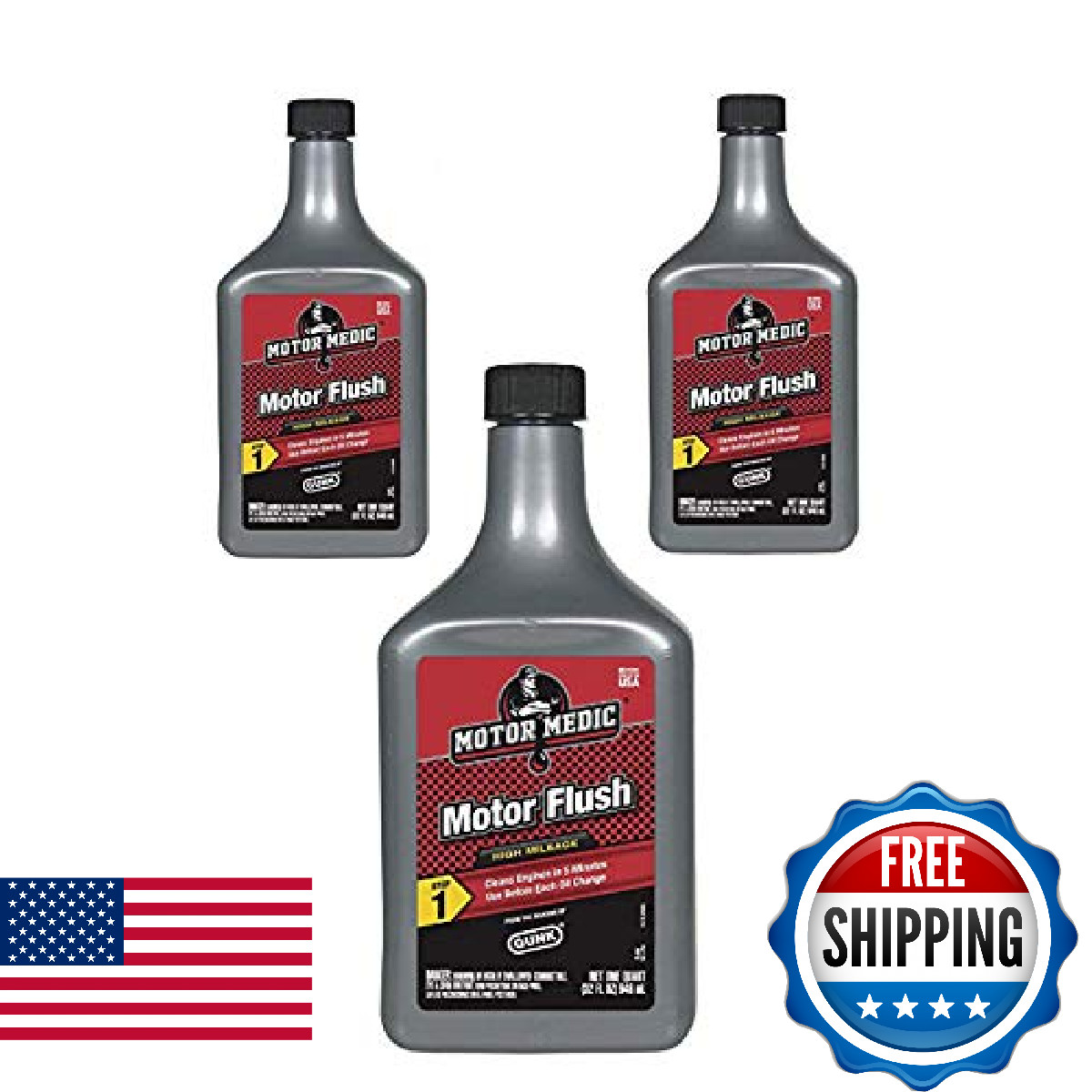 Gunk Motor Flush 5 Min 32 Fl Oz 3 Pack