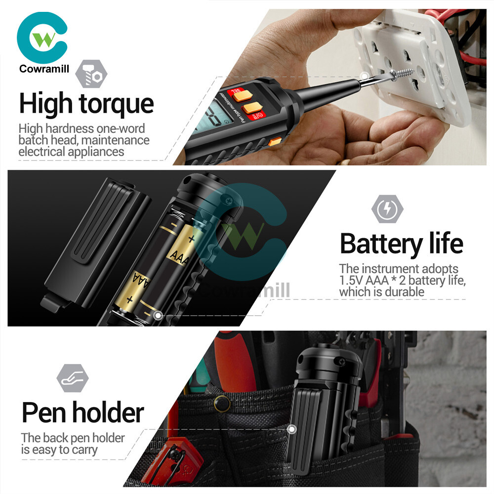 ANENG Pen-Type Multimeter 4000Counts Screwdriver LCD Digital Electric Tester Pen