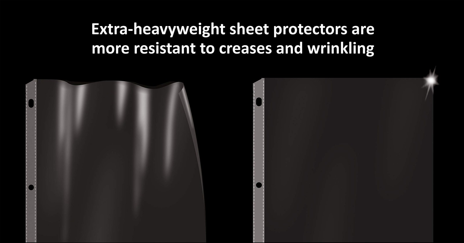 100 Count Diamond Clear Extra Heavyweight Sheet Protectors, 4 mils Strong,8.5…