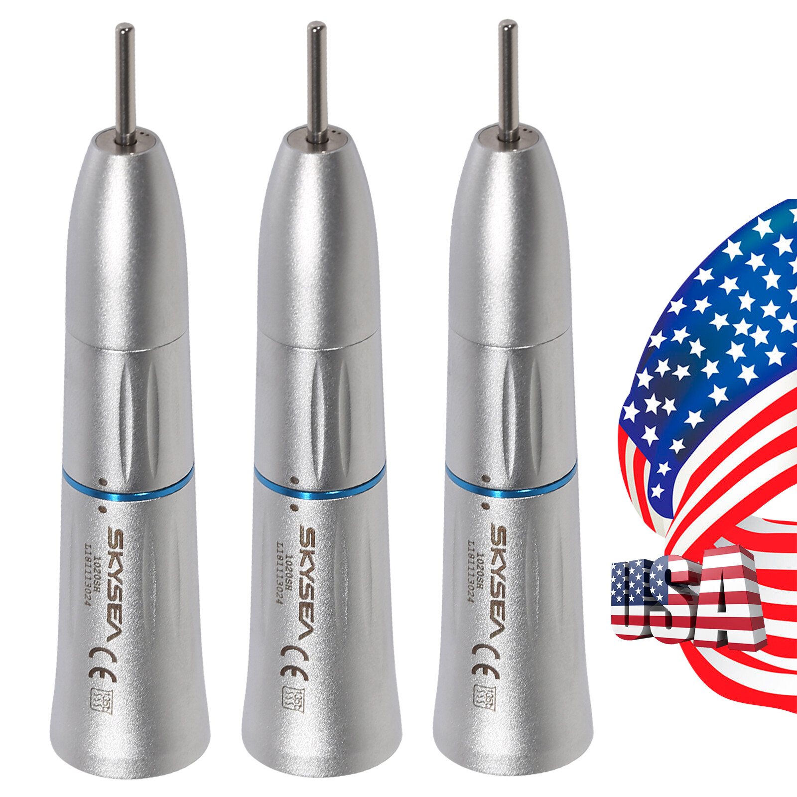 3 PC Dental Internal Spray Straight nose cone Slow Low Speed Handpiece