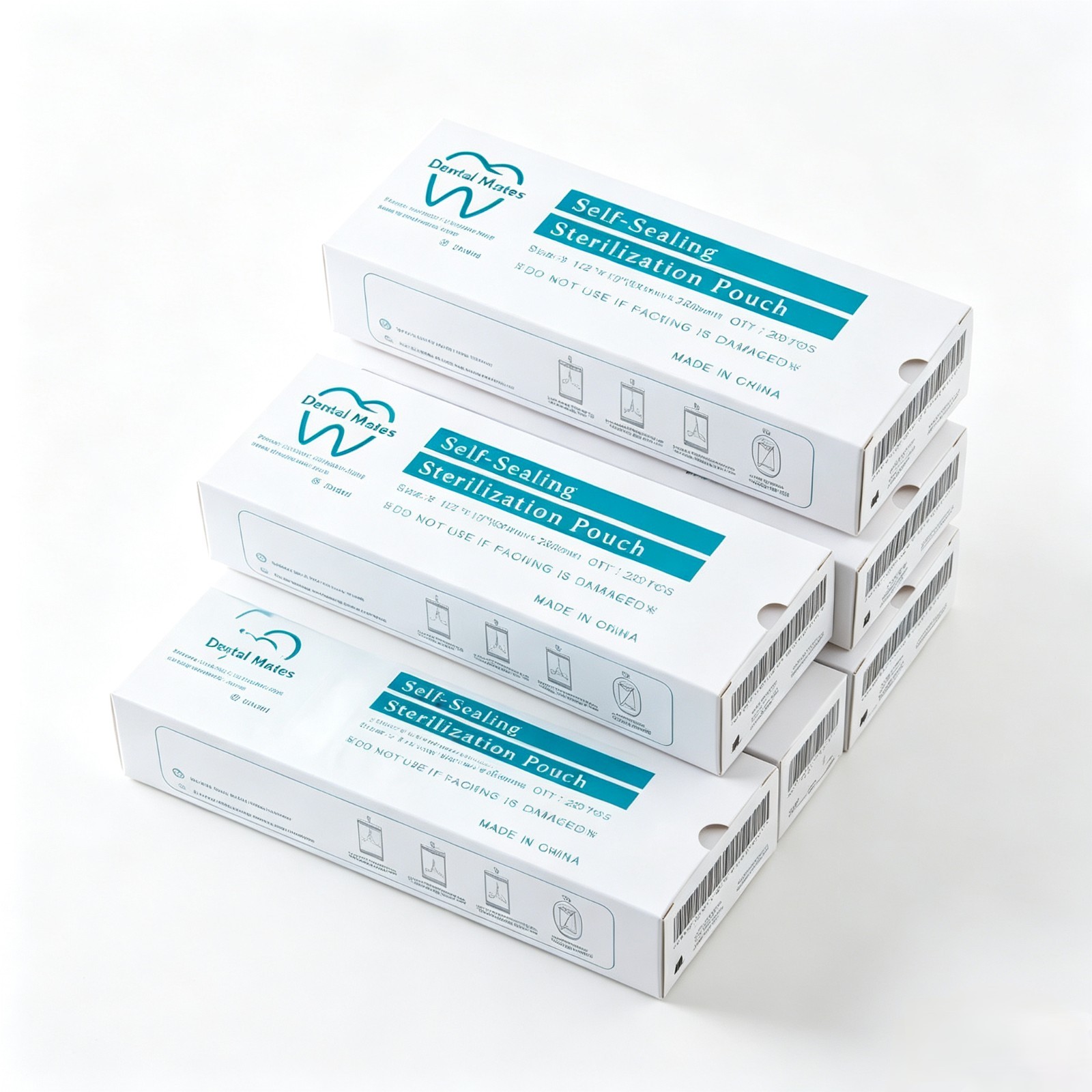 3.5×10 Self-Sealing Autoclave Sterilization Pouches Dental Tattoo, 1000 Count