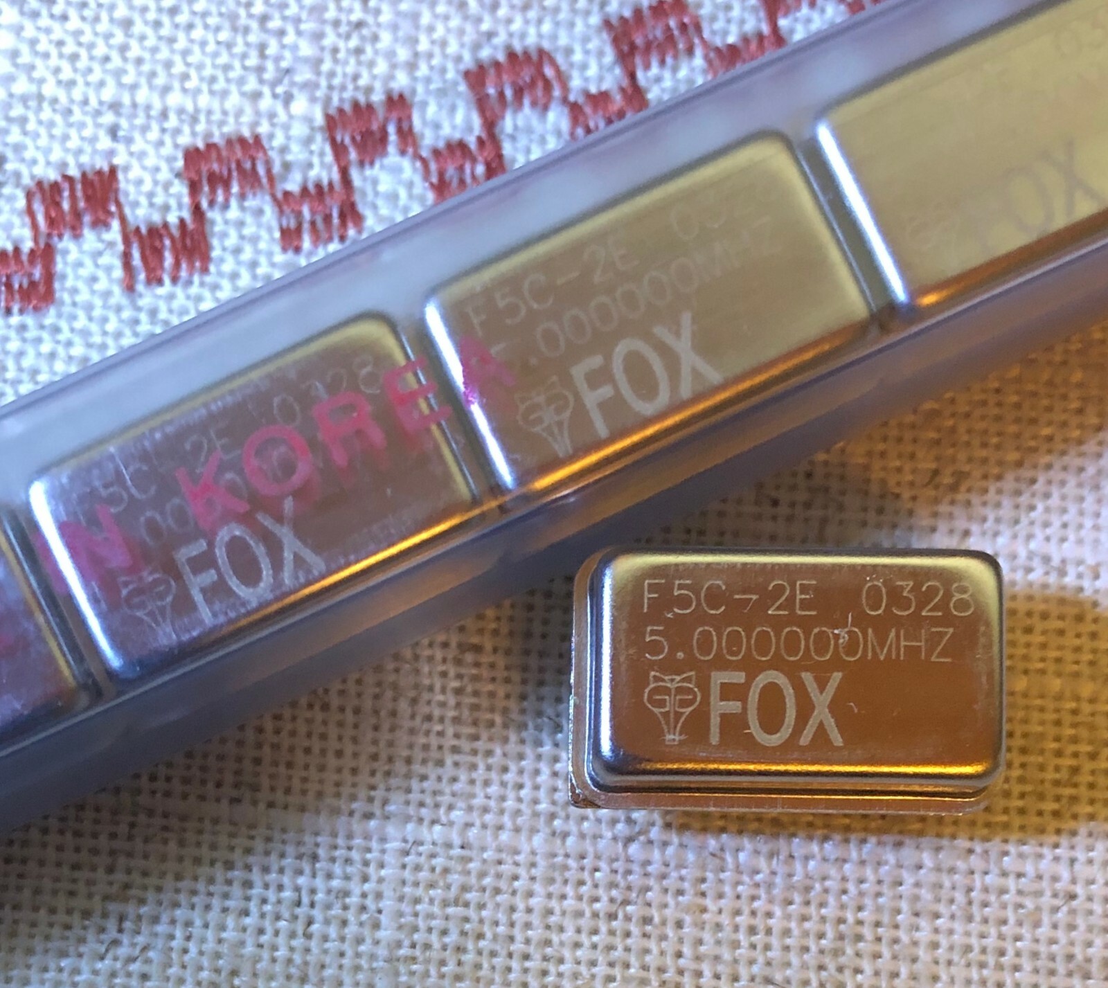 FOX F5C-2E 5.000000MHz 5 MHz TTL CLOCK OSCILLATOR FULL SIZE DIP **NEW** Qty.3
