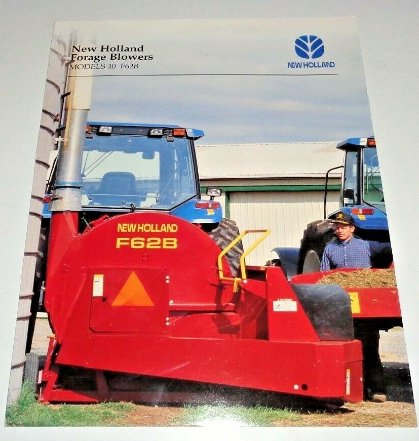 *New Holland 40 F62B Forage Blower Sales Brochure NH 1998 Advertising Literature