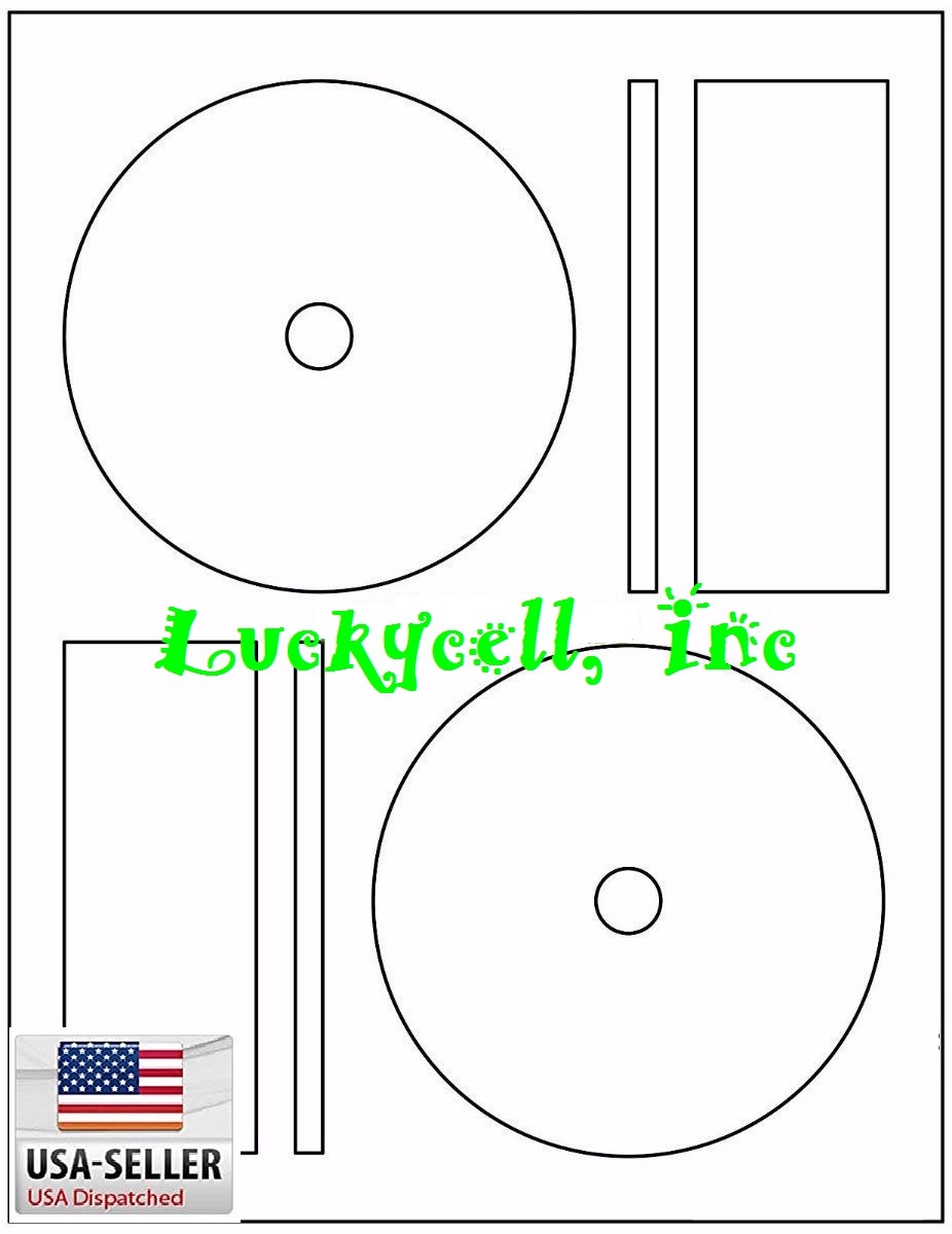 200 CD DVD Laser and Ink Jet Labels -Full Face Memorex Size! 100 Sheets!